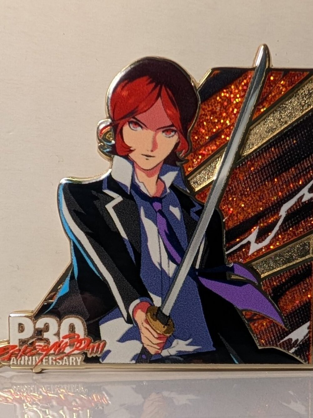 Persona 30th Anniversary P2 Tatsuya Suou Enamel Pin Blind Bag Series Badge
